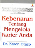 Kebenaran Tentang Mengelola Karier Anda