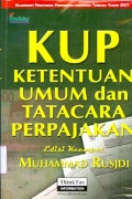 KUP Ketentuan umum dan Tata Cara Perpajakan