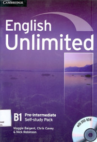 English Unlimited : B1 Pre-Intermediate Self-Study Pack