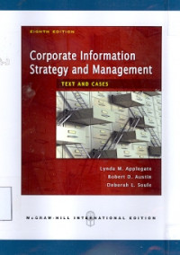 Corporate information strategy and management  text and cases