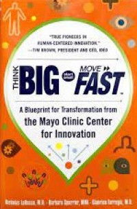 Think Big, Start Small, Move Fast : A Blueprint For Transformation From the Mayo Clinic Center For Innovation